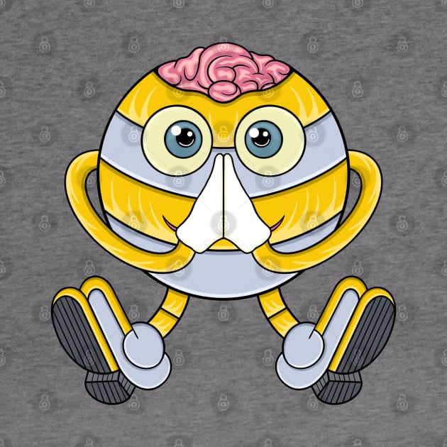 Brain Emoji the Thinker by rolingt